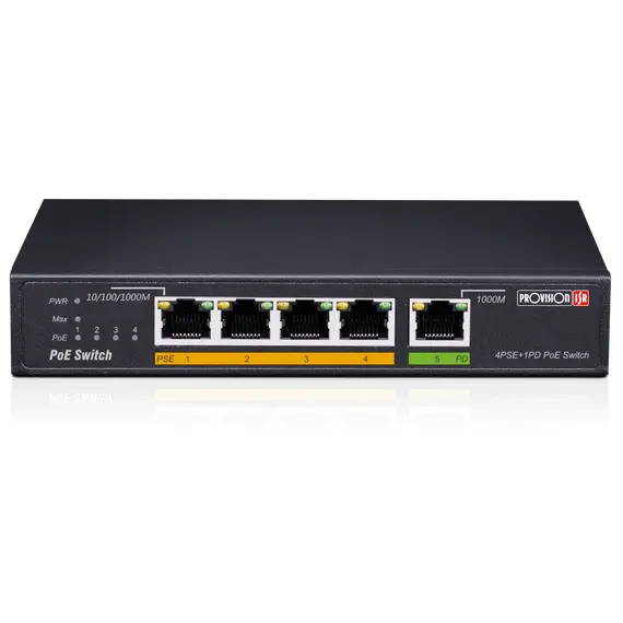 Provision PoES-0460G+1G(HPD) - 4+1 Port Giga Powered Device PoE Switch