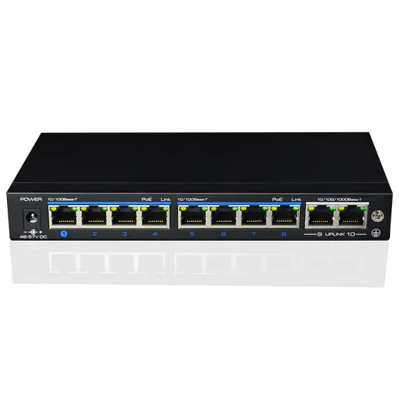 Provision PoES-08120+2G - 8+2-Port 10/100Mbps PoE Switch