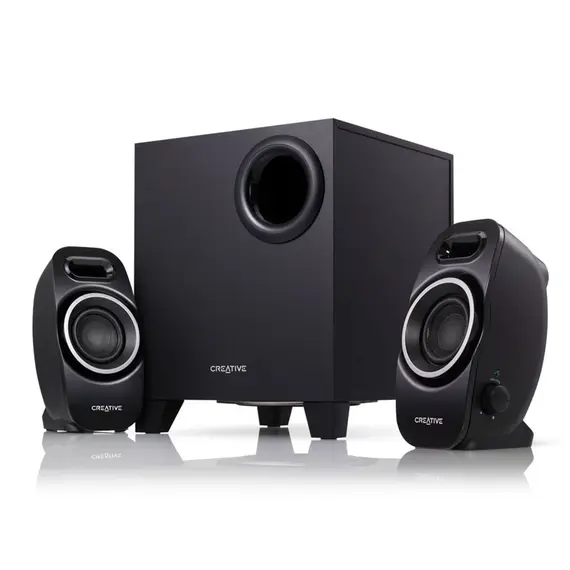 Creative Labs A250 Speaker Set - 2.1 channels, 9W, Black
