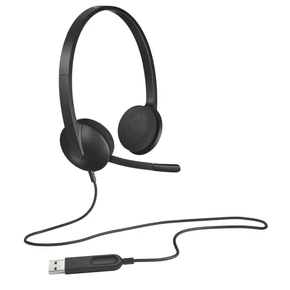 Logitech H340 98100-047-50 - Binaural HeadSet, Black