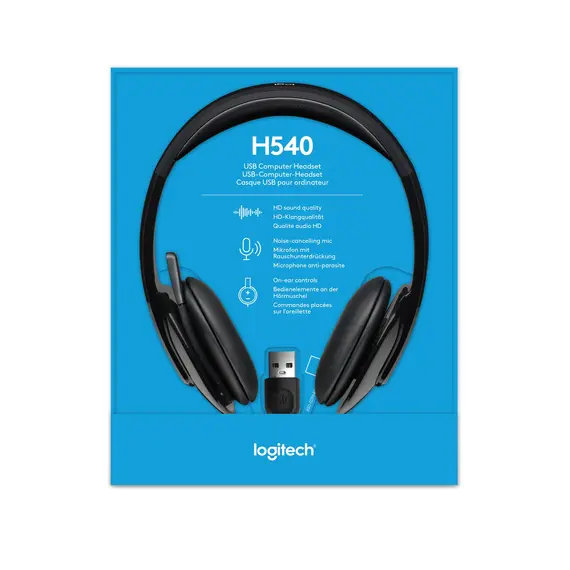 Logitech H540 98100-048-00 - USB Headset With Microphone, image 8