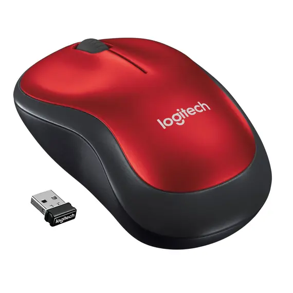 Logitech 91000-223-70 M185 - Wireless Mouse Black/Red, 3 image