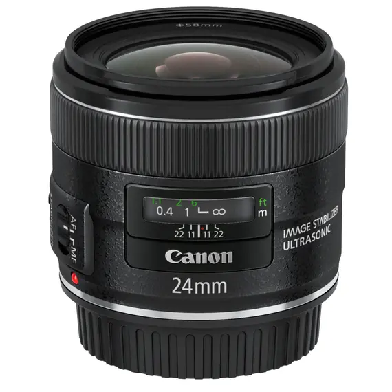 Canon EF 24mm f/2.8 IS USM, Black