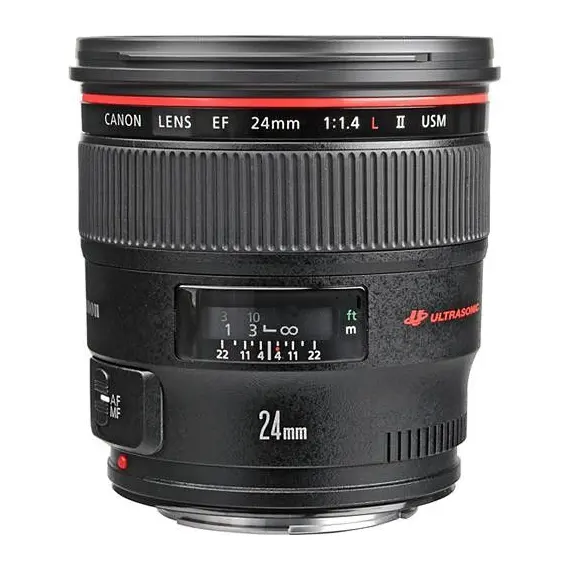 Canon EF 24mm f/1.4L II USM, Black