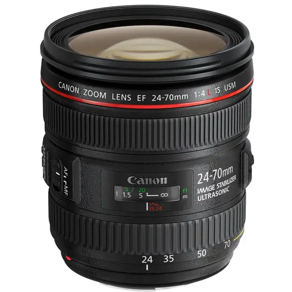 Canon EF 24-70mm f/4L IS USM SLR, Black