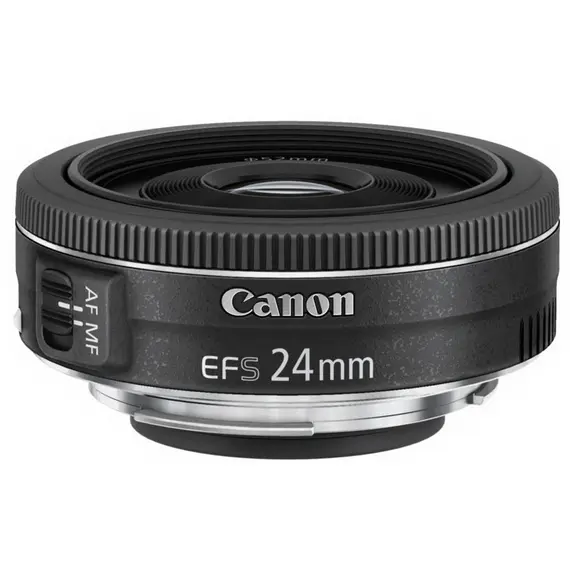 Canon EF-S 24mm f/2.8 STM Wide Lens, Black