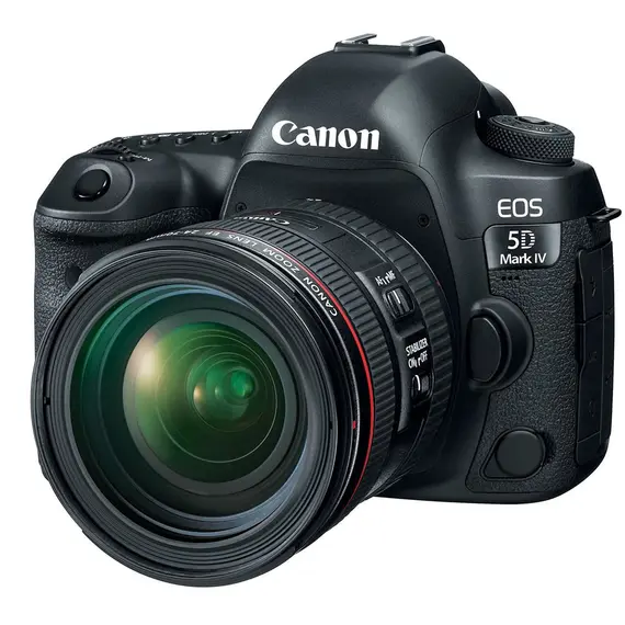 Canon EOS 5D Mark IV + EF 24-70mm f/4L IS USM SLR Camera Kit, 30.4 MP, CMOS, 6720 x 4480 pixels, Black