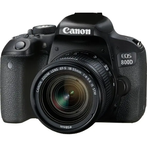 Canon EOS 800D + EF-S 18-55mm 4.0-5.6 IS STM SLR Camera Kit 24.2 MP, CMOS, 6000 x 4000 pixels, Black