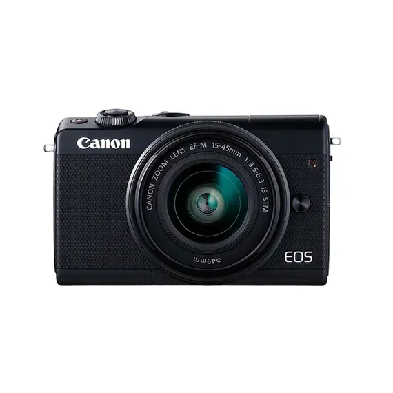 Canon EOS M100 + EF-M 15-45mm IS STM, MILC, 24.2 MP, CMOS, 6000 x 4000 pixels, Black