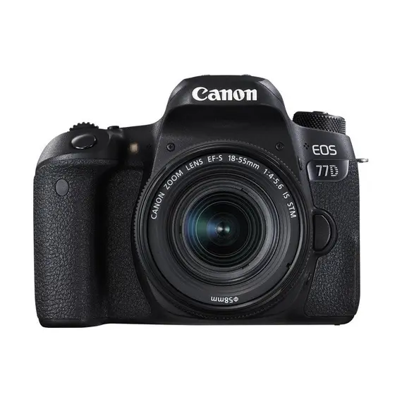 Canon EOS Camera 77D Kit + 18-55 IS STM / 70-300 IS II SLR Camera Body, 24.2 MP, CMOS, Black