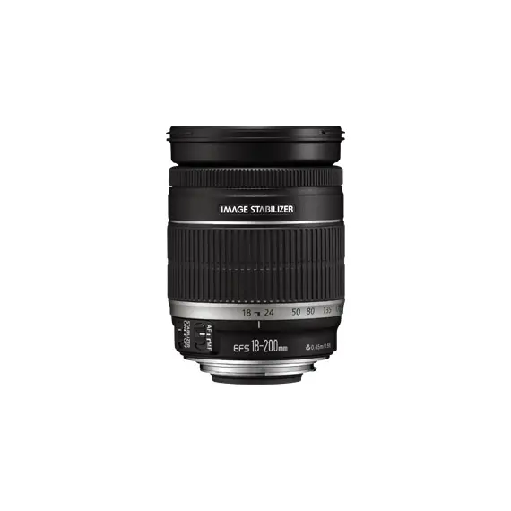 Canon EF-S 18-200mm f/3.5-5.6 IS, Black