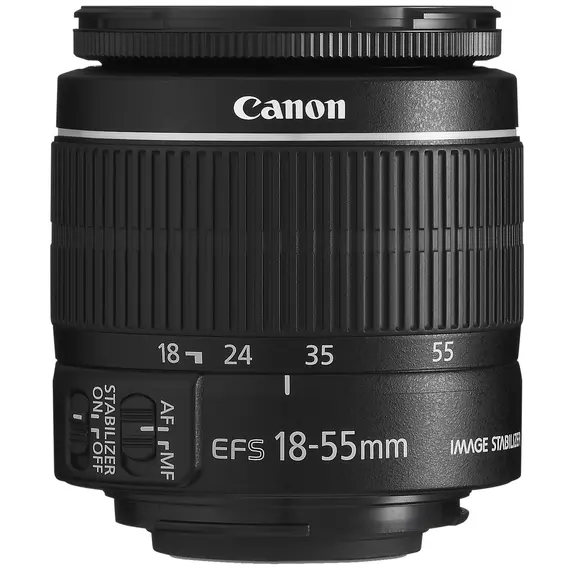 Canon EF-S 18-55mm f/3.5-5.6 IS II, Black