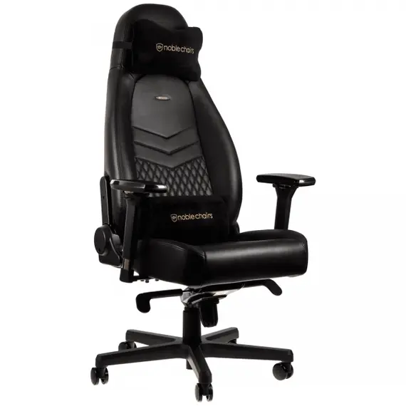 Noblechairs ICON Real Leather - Gaming Chair, Black