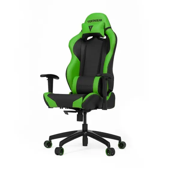 Vertagear Racing Series S-Line SL2000 - Gaming Chair, Black, Black/Green Edition