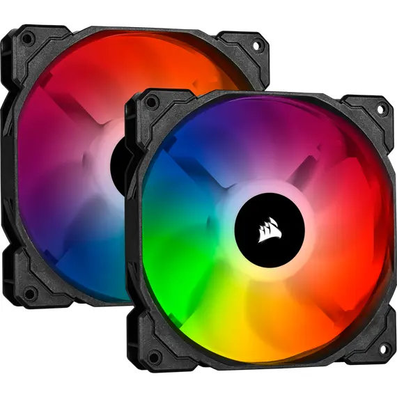 Corsairi CUE SP140 RGB PRO Performance - 140mm Dual PC Case Fan Kit with Lighting Node CORE