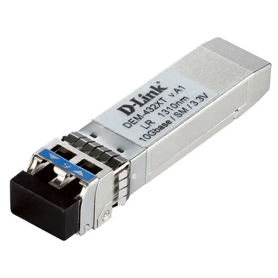 D-Link DEM-432XT - Network media converters,  Fiber Optic, 10000 Mbit/s, SFP+ 1310 nm