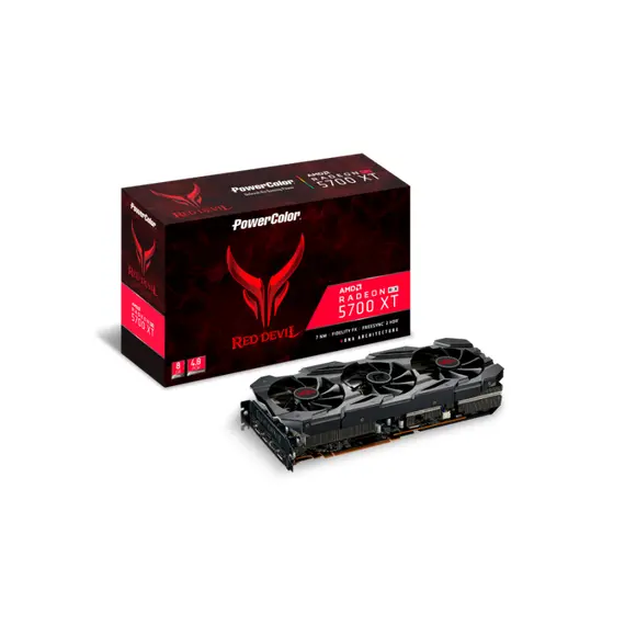 Graphics Card PowerColor Red Devil AXRX 5700 XT 8GBD6-3DHE/OC - Radeon RX 5700 XT, 8GB, GDDR6