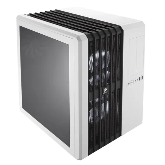 Corsair Carbide Air 540 - High Airflow, ATX, Cube PC Case Arctic, White