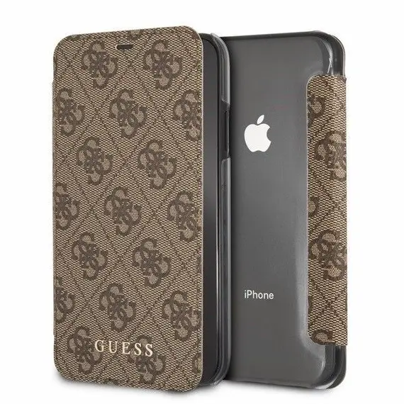 CG MOBILE IPhone XR GUESS CHARMS COLLECTION Booktype Case 4G - Brown