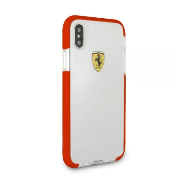 CG MOBILE IPhone X/XS FERRARI ON TRACK Racing Shield PU Rubber Soft Touch - Red