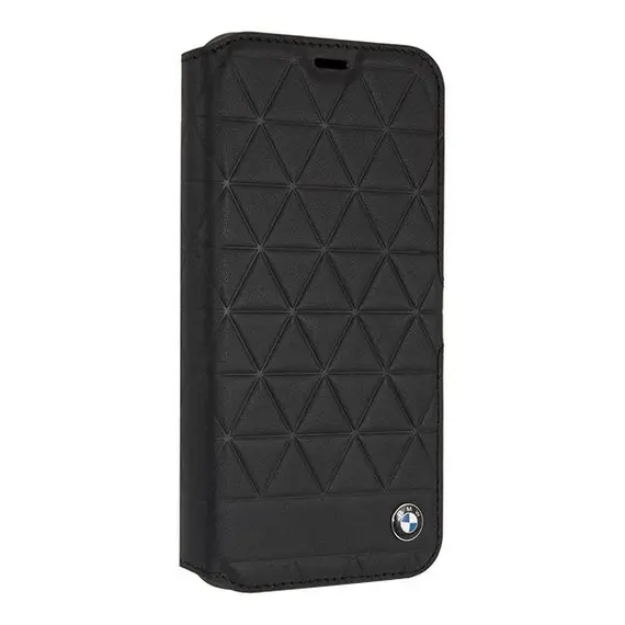 CG MOBILE Galaxy S9 BMW EMBOSSED HEXAGON Real Leather Booktype Case - Black