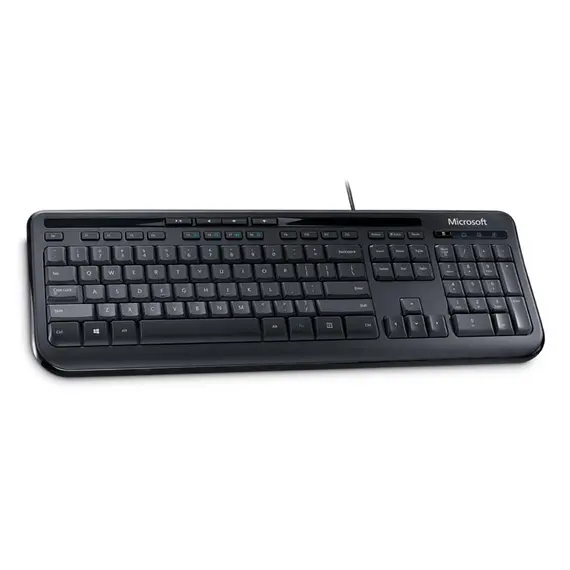 Microsoft 600 ANB-00040 - Wired Keyboard, ENGLISH/HEBREW/RUSSIAN, Black