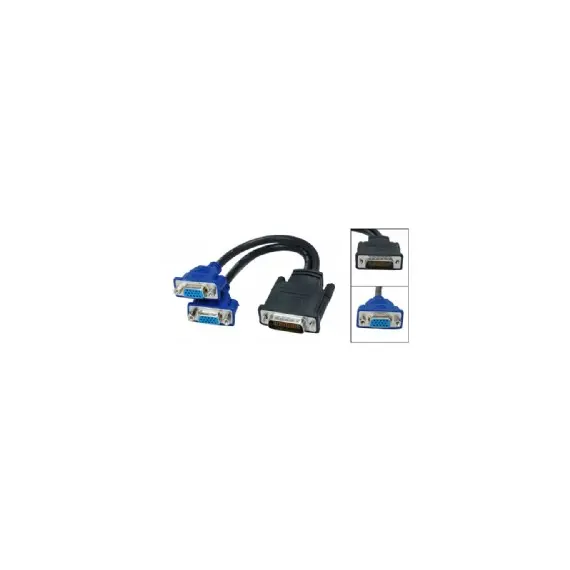 DMS 59 to 2 VGA Female cable Adapter 20cm
