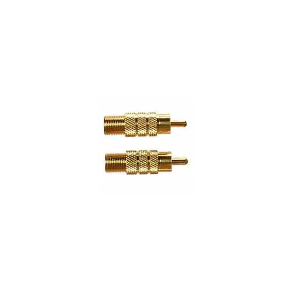 RCA Gold 8mm Performance Solder-Style Male Adapter
