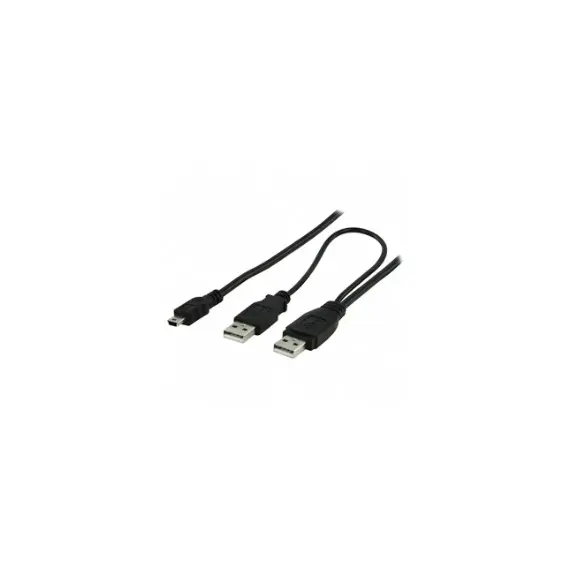 5Pin Mini USB To 2A USB Splitter Cable