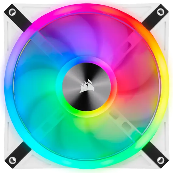 CORSAIR ICUE QL140 - PC CASE FAN, RGB, 140MM, PWM, WHITE