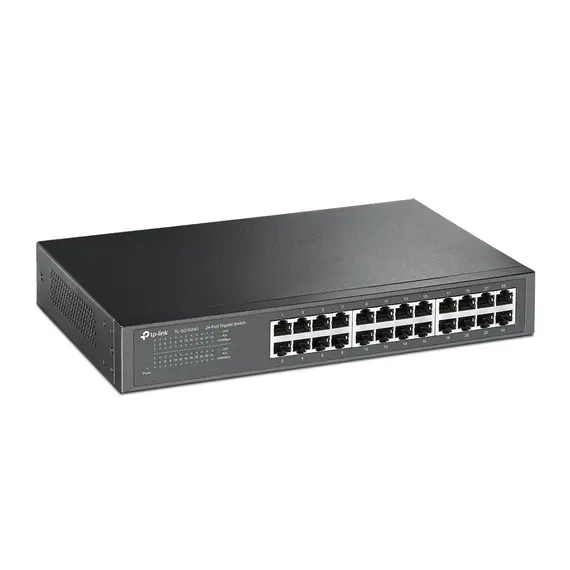 TP-LINK TL-SG1024D - Network Switch, Unmanaged, Gigabit Ethernet (10/100/1000), Gray, изображение 2