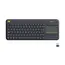 Logitech K400 Plus - Wireless Touch Keyboard, Black