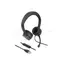 Delock USB Stereo Headset with Cable Remote Control and Quick-Mute Button for PC and Laptop, Black