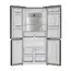Hyundai HARF-4488B - Refrigerator, 436-Liter, 4-Door, Bottom-Freezer, Black Glass, 2 image