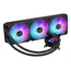 ASUS 90RC00T1-M0UAY0 ROG Strix LC III 360 ARGB Liquid CPU Cooler - 360 mm, 3x 120 mm, AMD AM5/AM4, Intel LGA 1851/1700/1200/115x, LCD, Black, 1YR, צבע המוצר: Black, 3 image