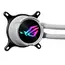 ASUS 90RC00T2-M0UAY0 ROG Strix LC III all-in-one CPU liquid cooler - 120 mm fans (three), ARGB / AURA Sync, White, 1YR, צבע המוצר: White, 4 image