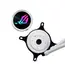 ASUS 90RC00T2-M0UAY0 ROG Strix LC III all-in-one CPU liquid cooler - 120 mm fans (three), ARGB / AURA Sync, White, 1YR, צבע המוצר: White, 8 image