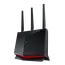 ASUS 90IG08W0-MO9A0V RT-BE86U WiFi Router - Dual-Band up to 6800 Mbps, WiFi 7 (802.11be), Ethernet LAN, Black, 1YR, 3 image