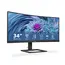 Philips 346E2CUAE/00 Computer Monitor - 34", 3440 x 1440 WQHD, VA LCD, 100 Hz, Black, 2 image