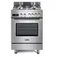 DeLonghi PRO 66 MXL PZ Freestanding Cooker - Gas, 4 Burners, A, Stainless Steel, 1YR