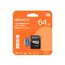 ADATA AUSDX64GUICL10A1-RA1 Memory Card - 64GB, MicroSDXC, UHS-I, Black, Blue, image 2