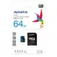ADATA AUSDX64GUICL10A1-RA1 Memory Card - 64GB, MicroSDXC, UHS-I, Black, Blue, image 3